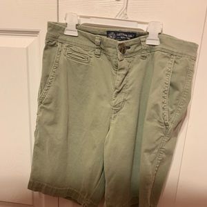 Green American Eagle shorts